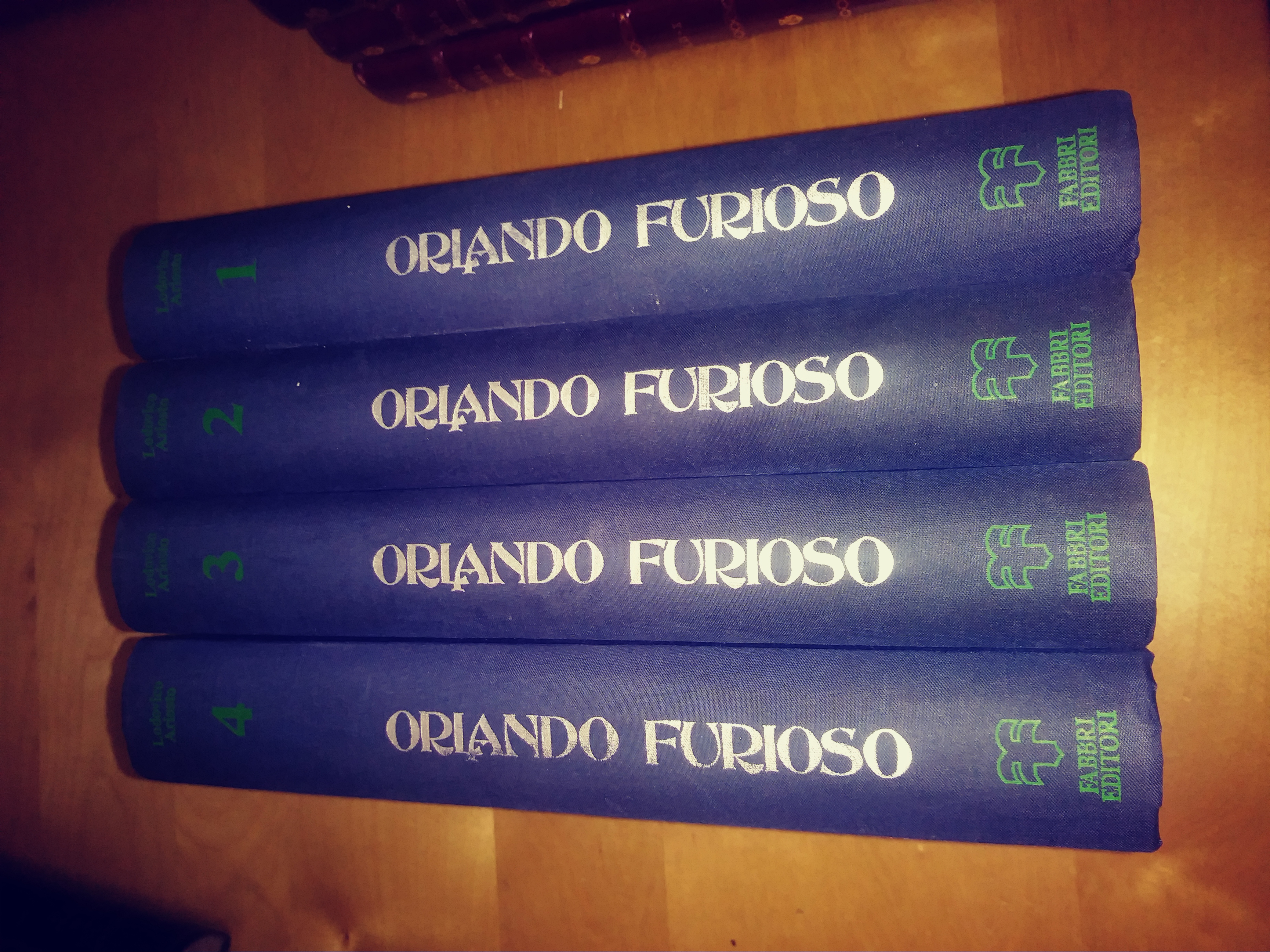 lodovico ariosto orlando furioso fabbri editori 4 volumi