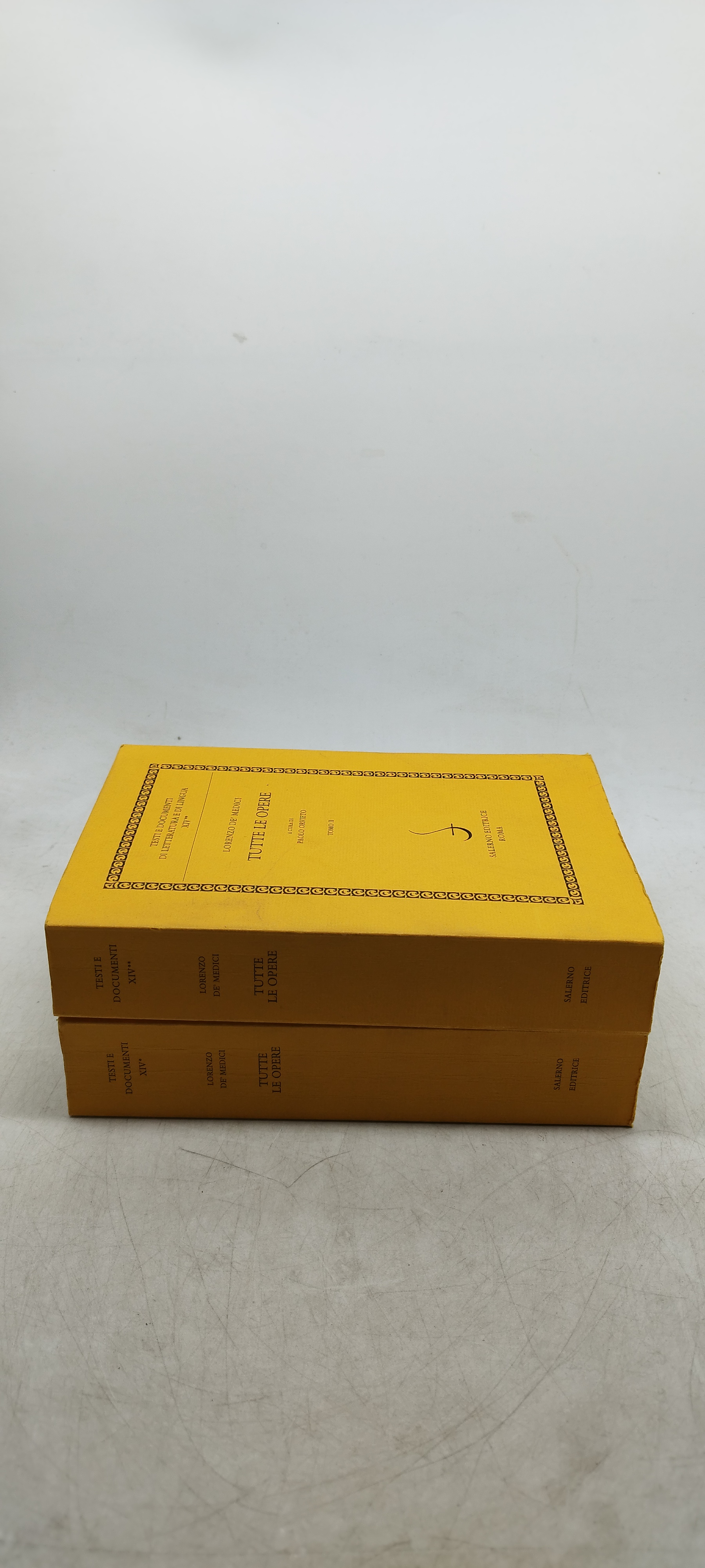 lorenzo de' medici tutte le opere 2 tomi salerno editrice