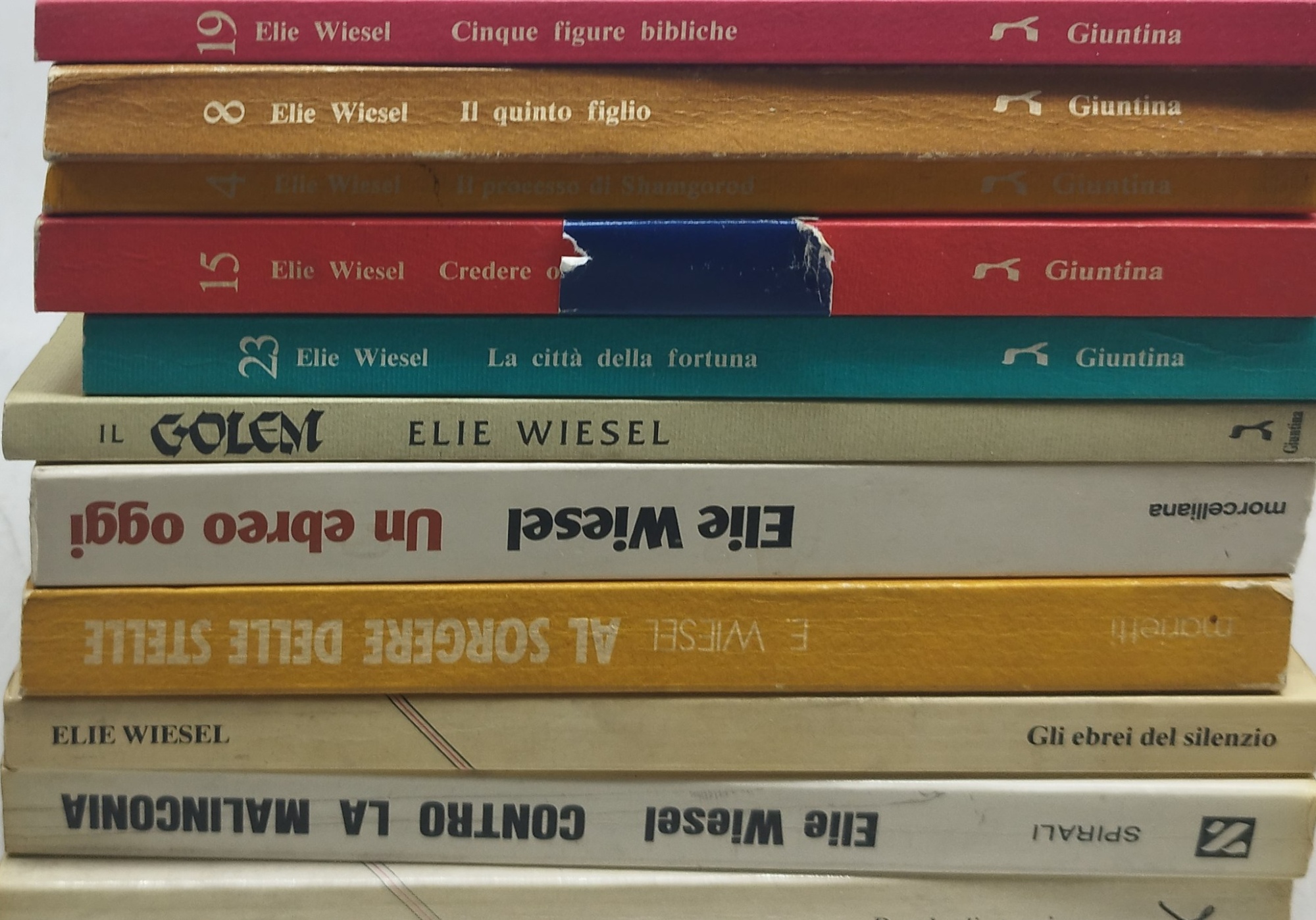 lotto 11 libri elie wiesel