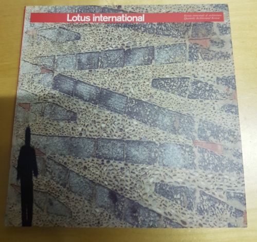 LOTUS INTERNATIONAL 62 RIVISTA ARCHITETTURA electa