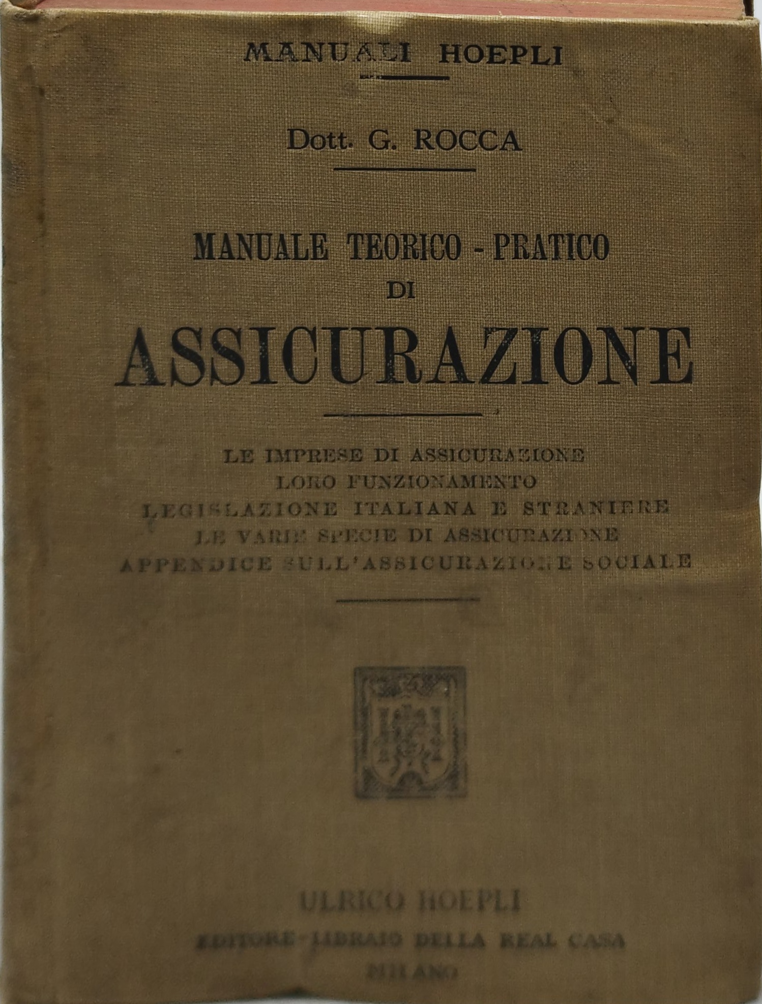 manuale teorico pratico di assicurazione hoepli