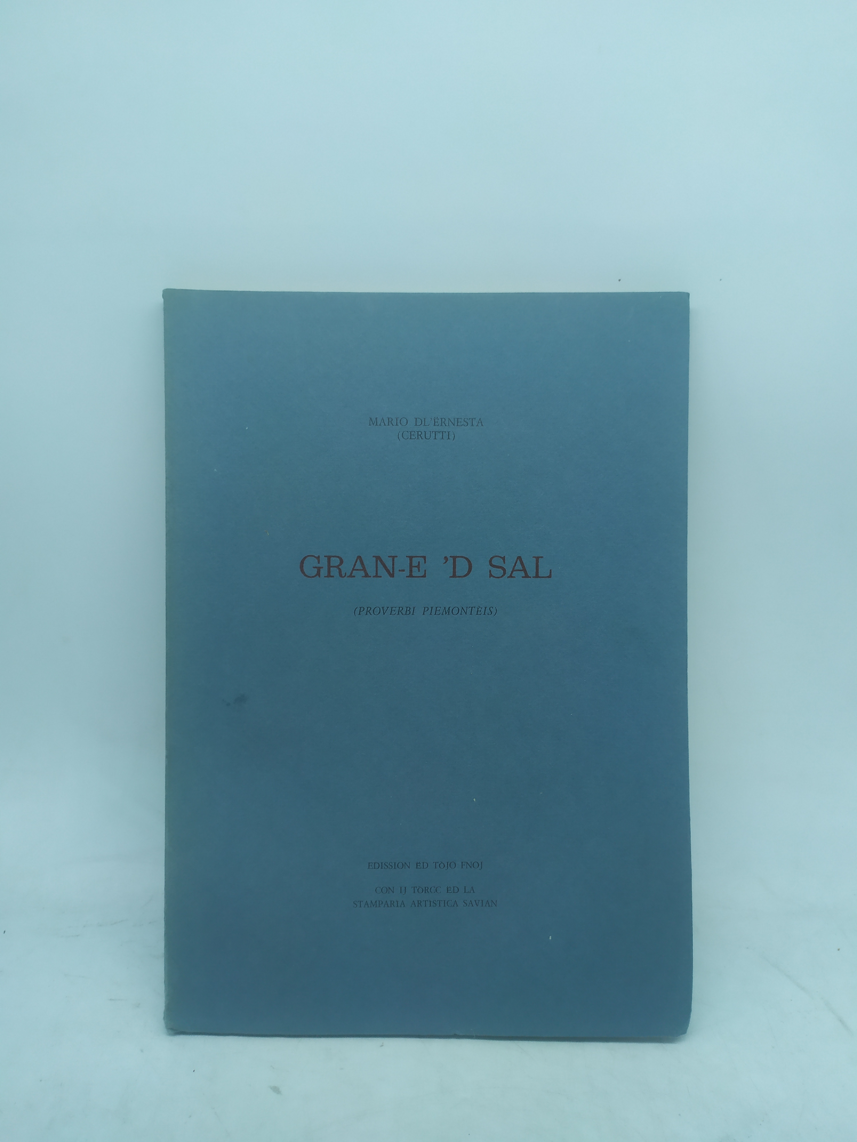 mario dl'ernesta cerutti gran-e 'd sal proverbi piemontesi
