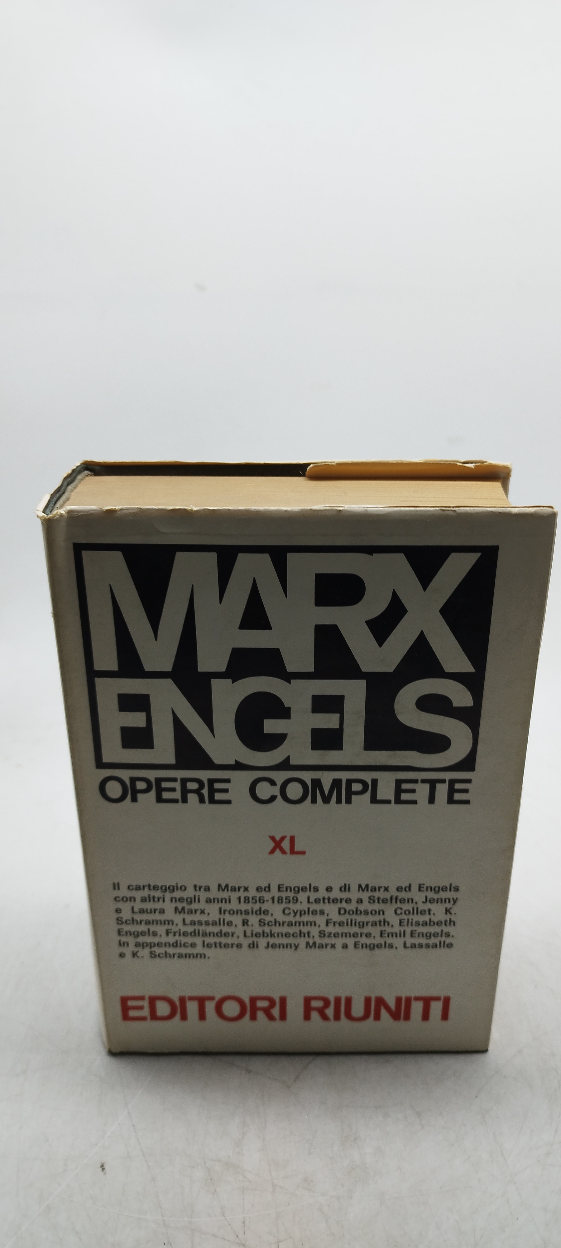 marx engels opere complete XL 1856 1859 editori riuniti