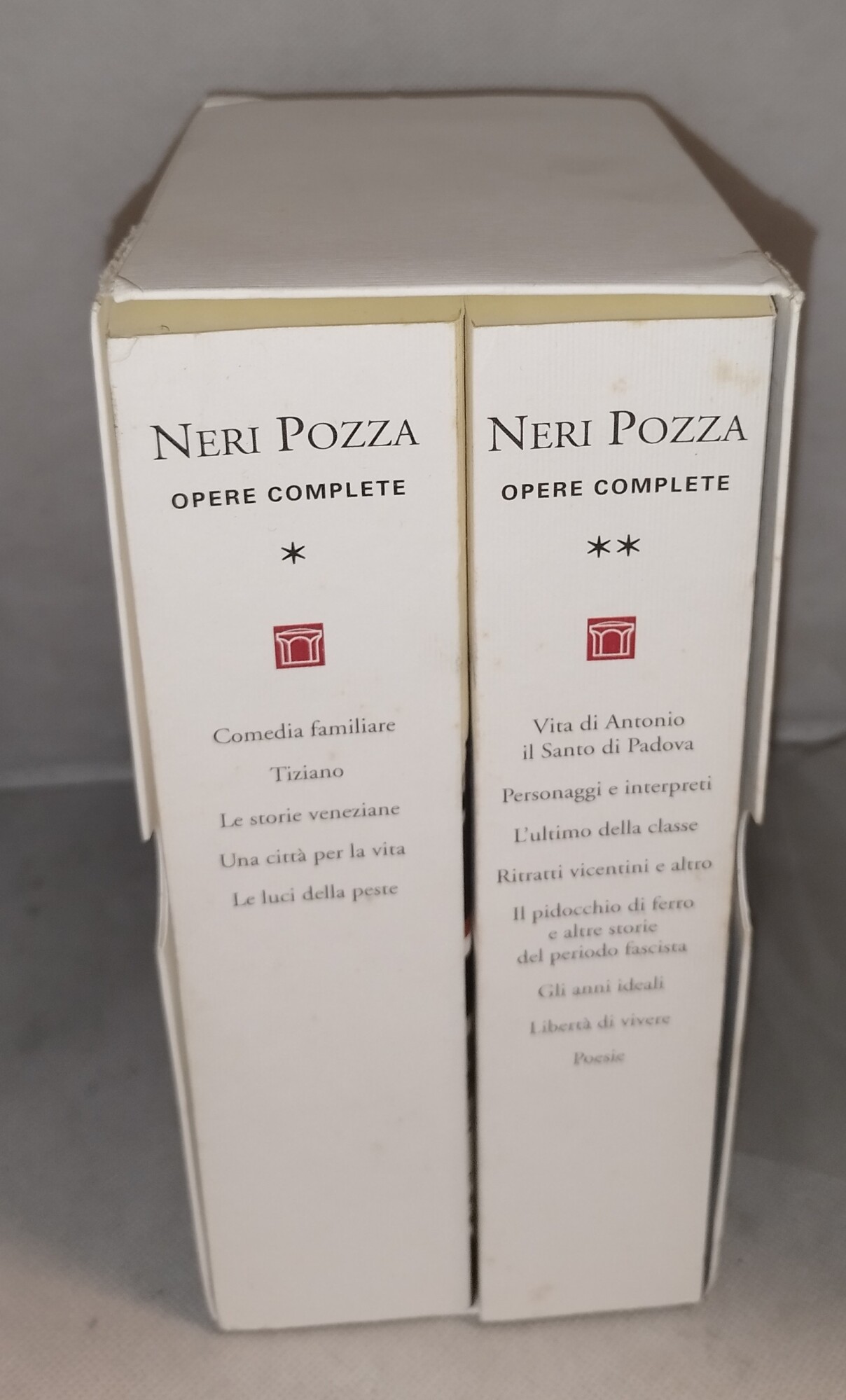 neri pozza opere complete 2 volumi