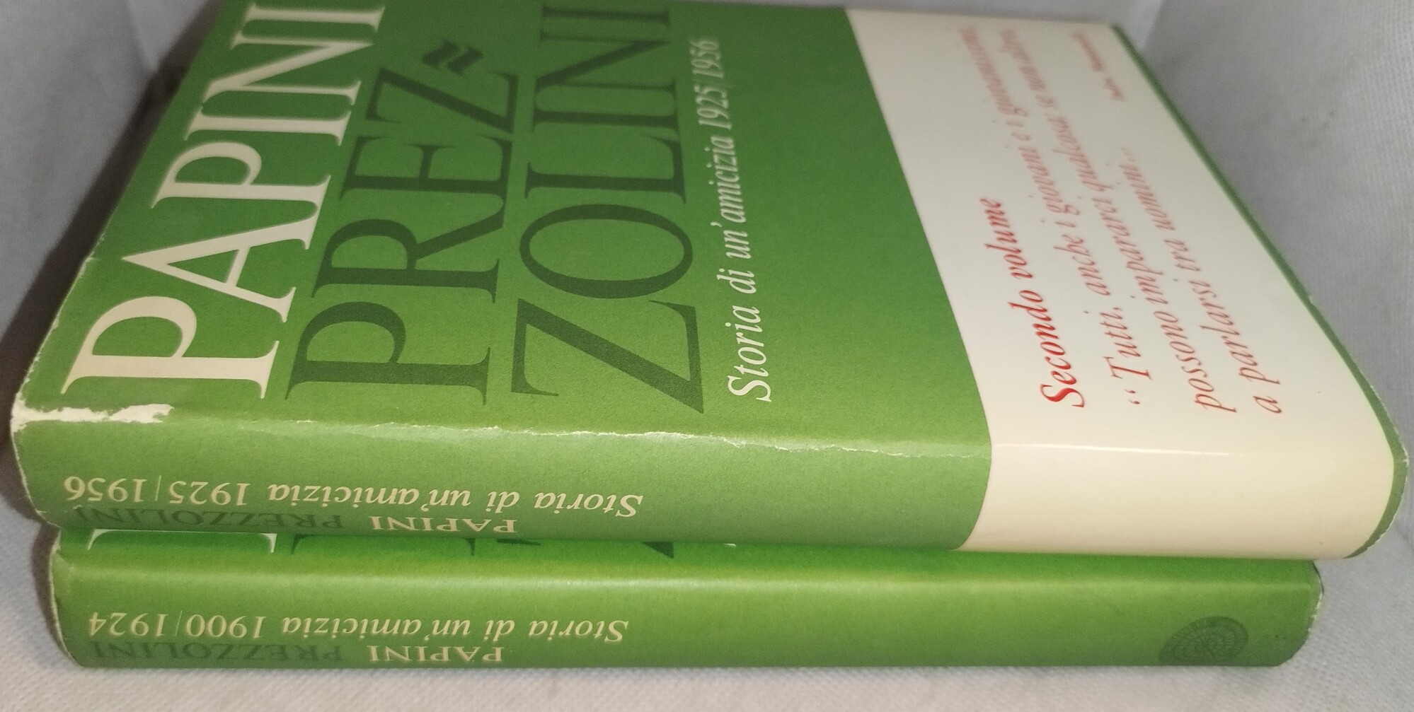 papini prezzolini storia di un amicizia 1900/1924-1925/1956 2 volumi