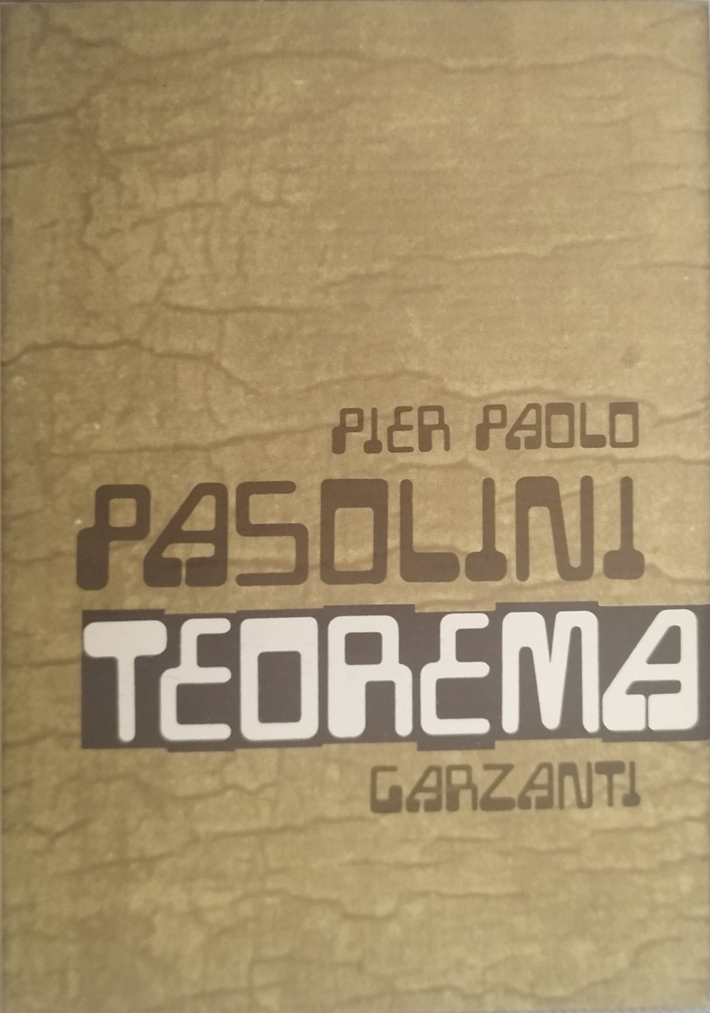 pier paolo pasolini teorema garzanti