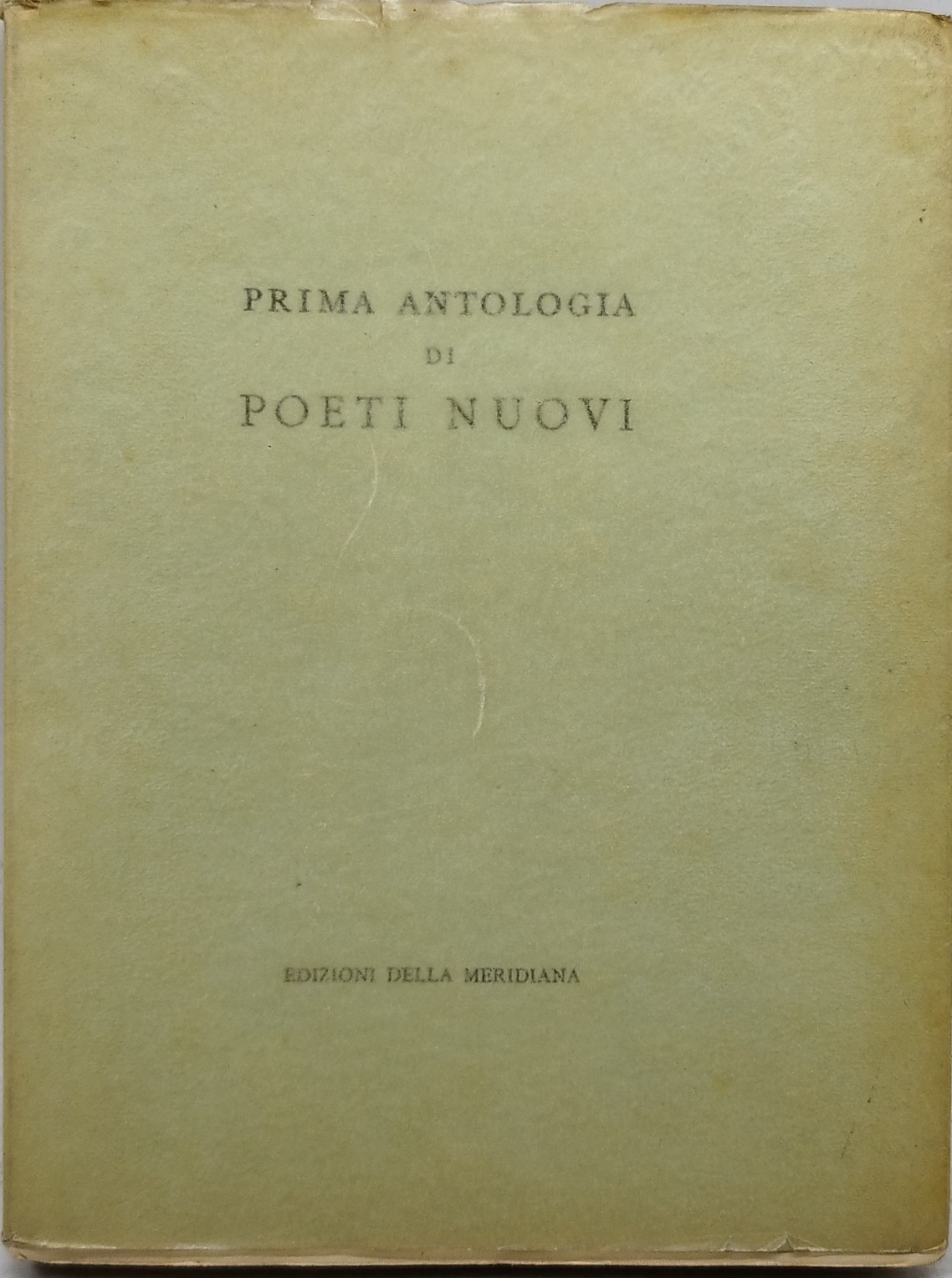prima antologia di poeti nuovi