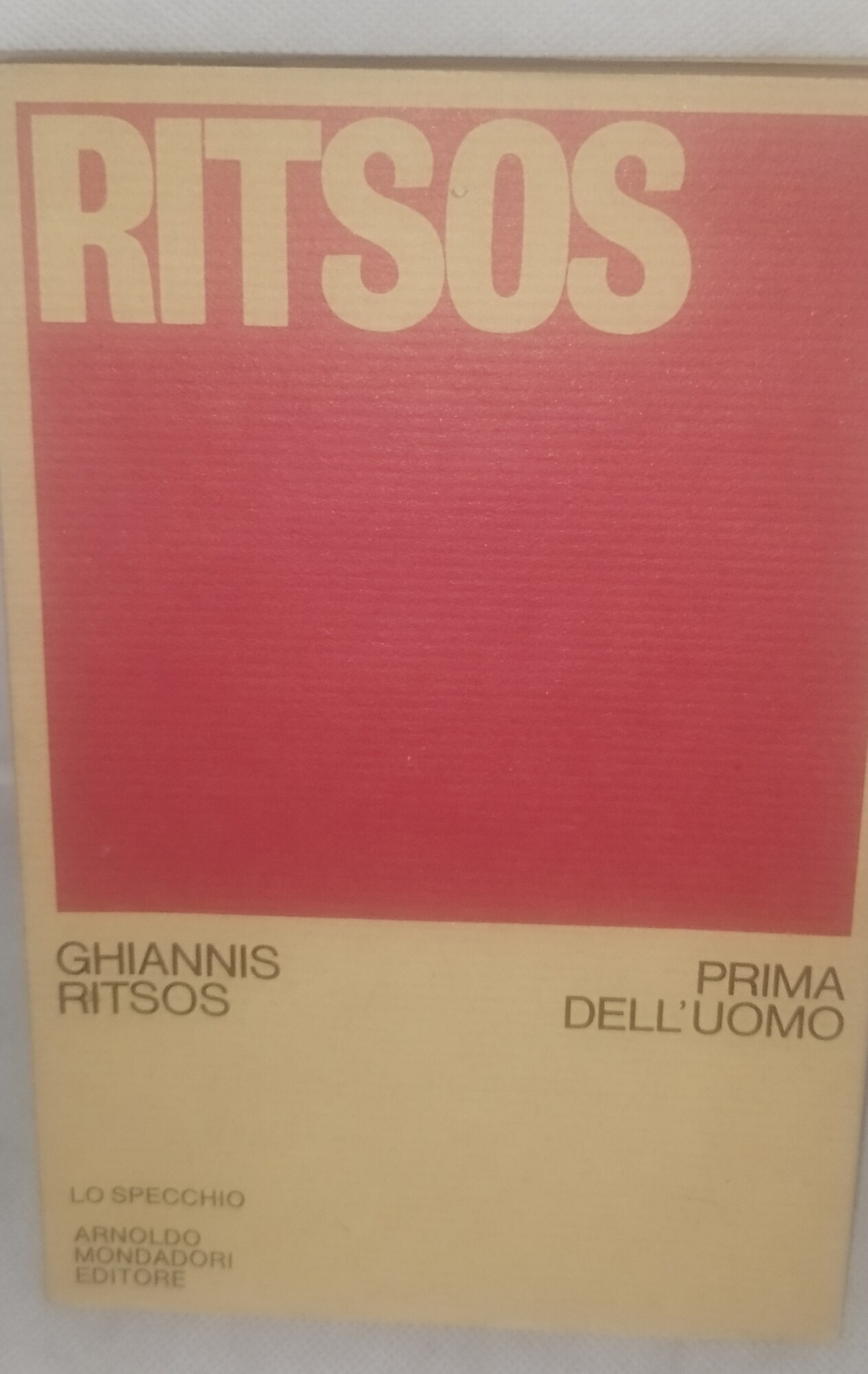 prima dell'uomo ghiannis risos lo specchio