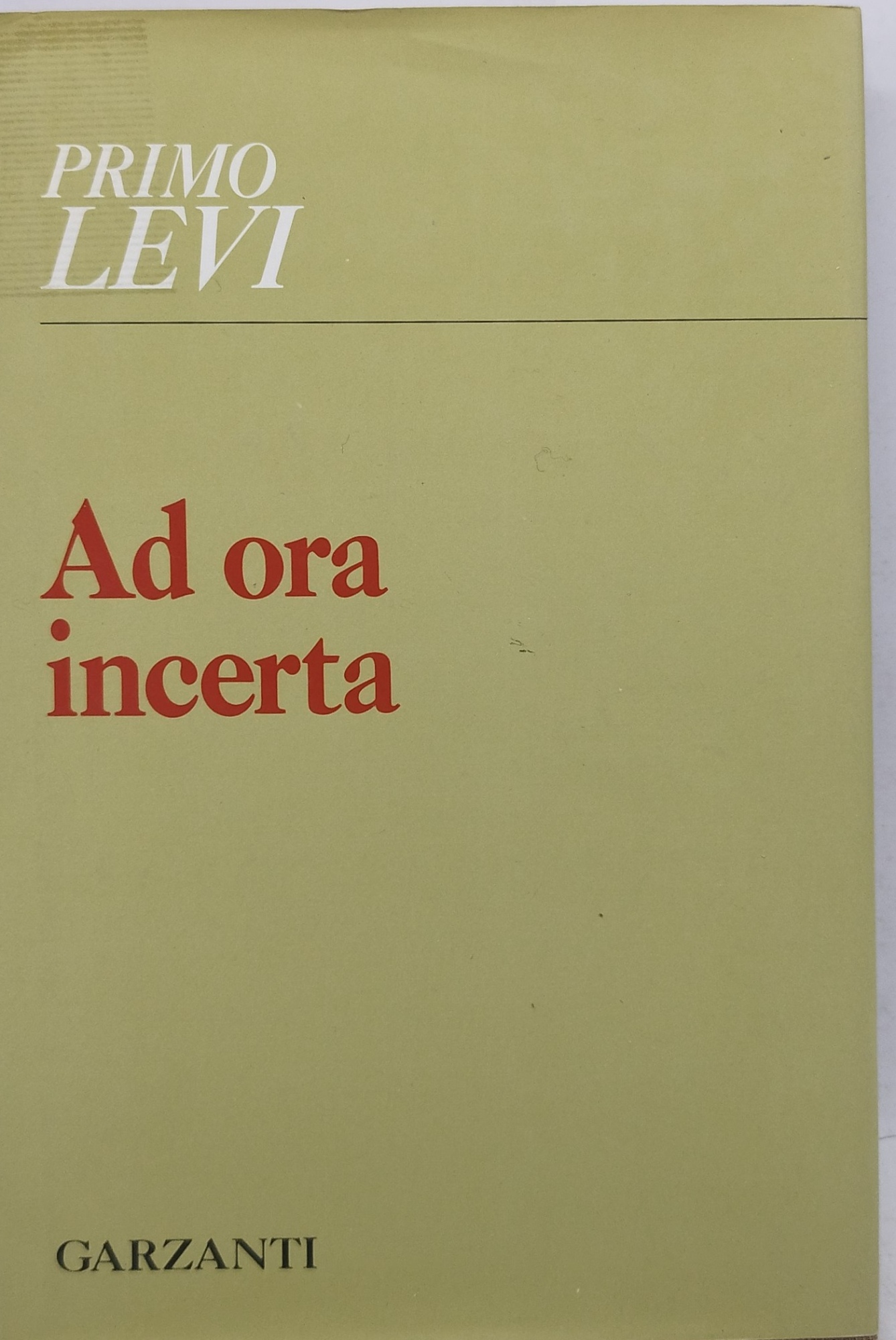 primo levi ad ora incerta garzanti