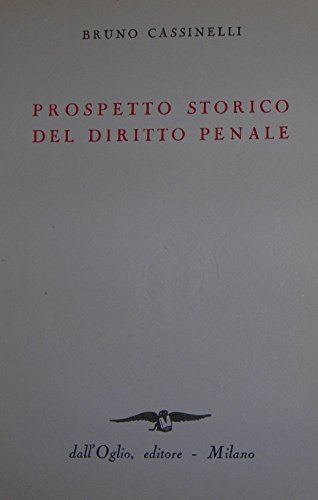 Prospetto storico del diritto penale.