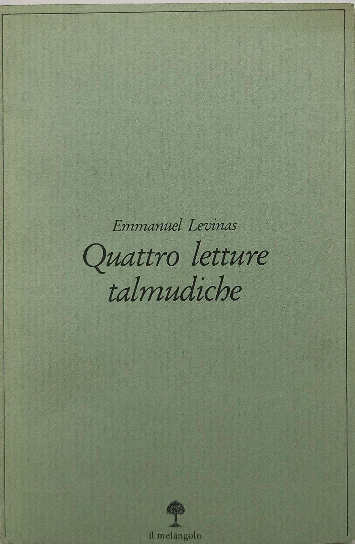 quattro letture talmudiche il melangolo