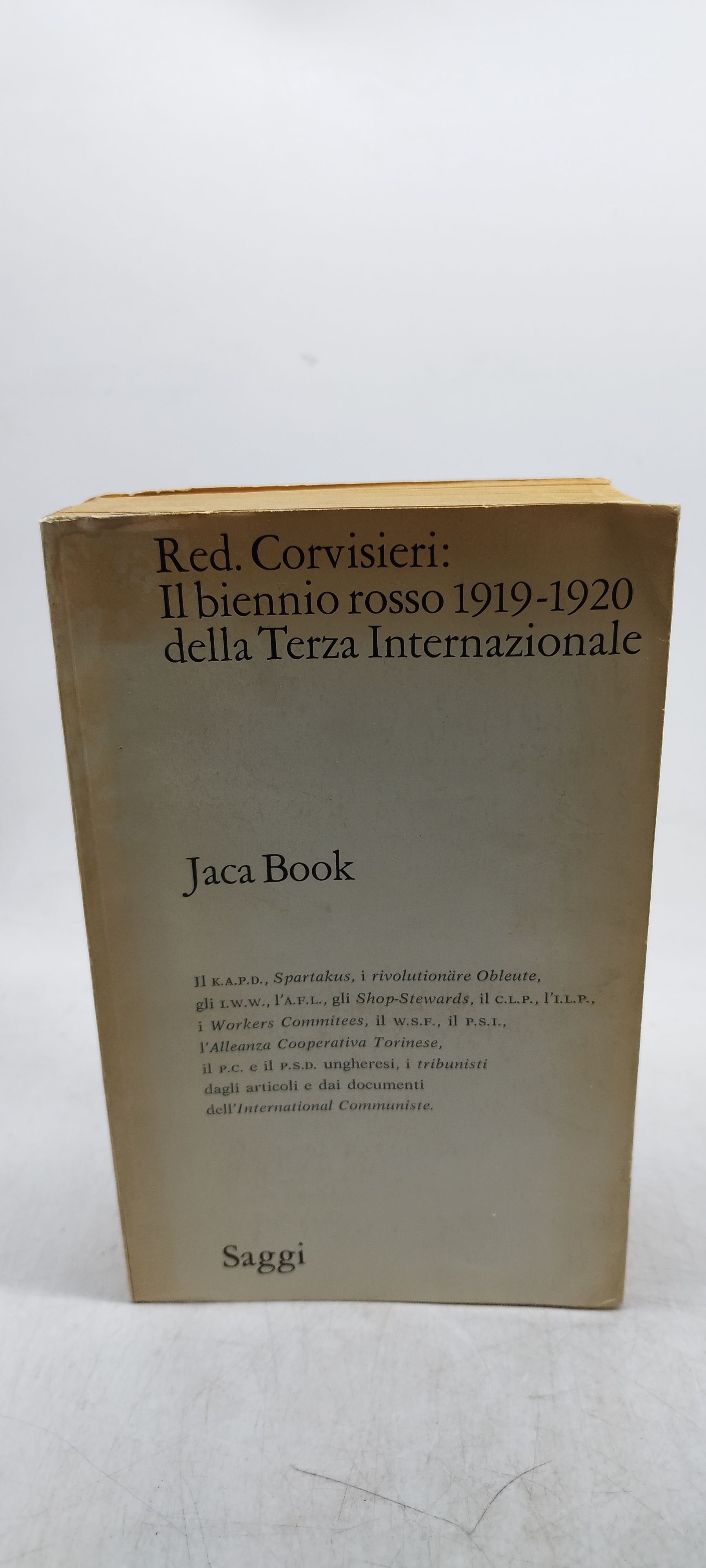 red corvisieri il biennio rosso 1919 -1920 della terza internazionale …