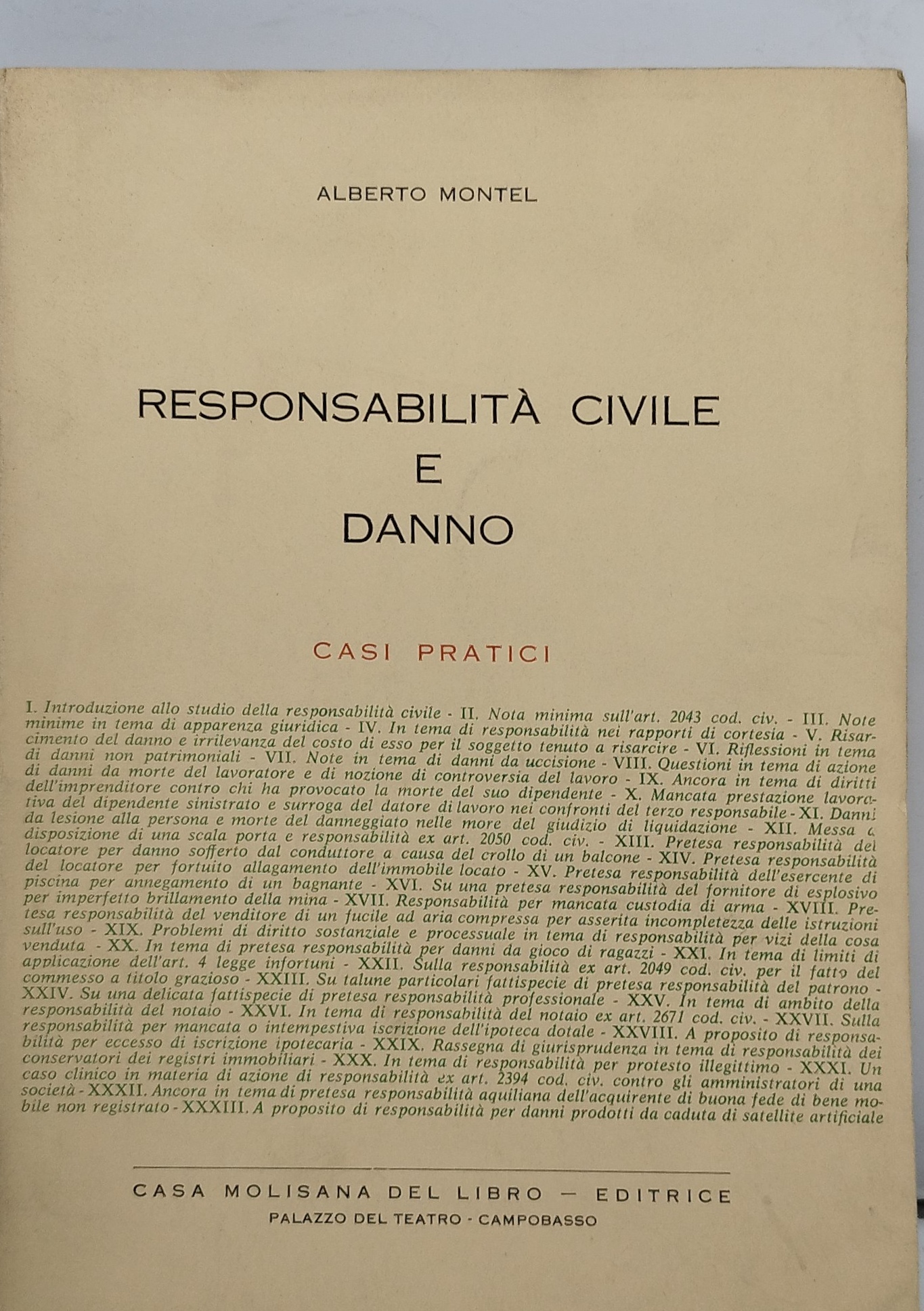 responsabilità civile e danno casi pratici
