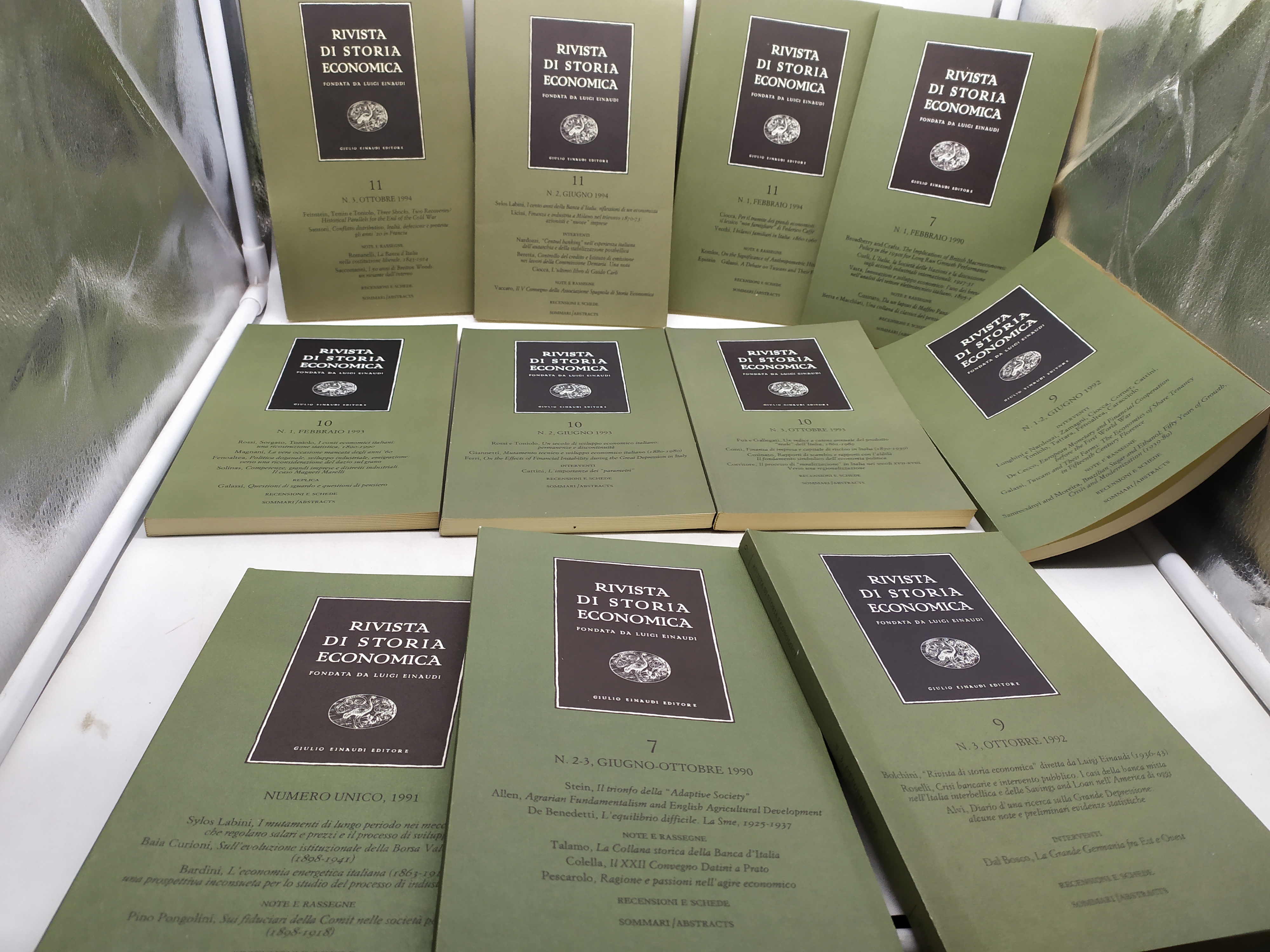 rivista di storia economica einaudi 11 volumi