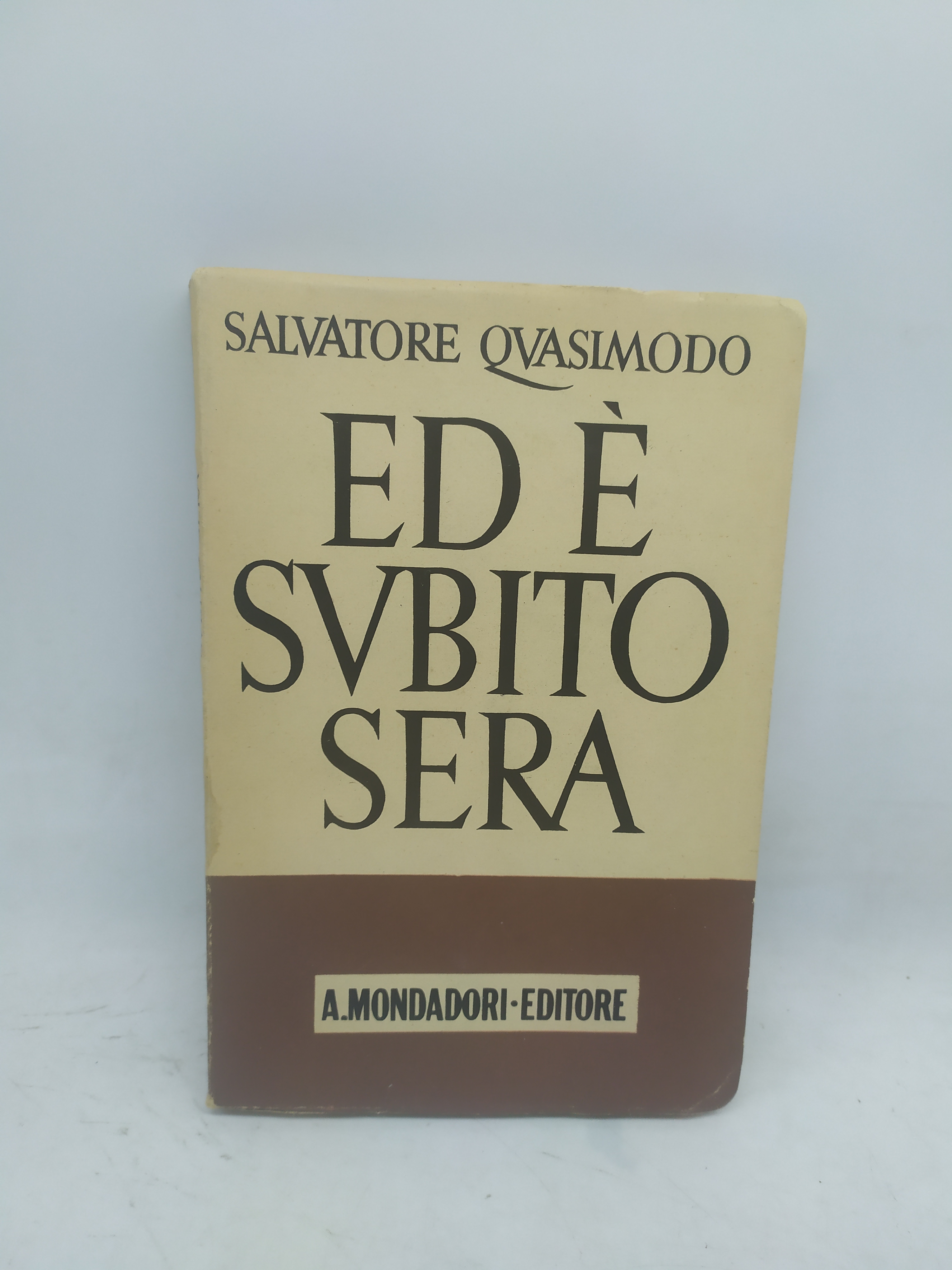 salvatore quasimodo ed è subito sera mondadori 1942