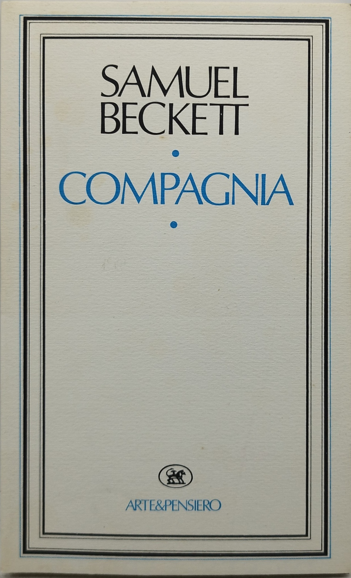 samuel beckett compagnia arte e pensiero