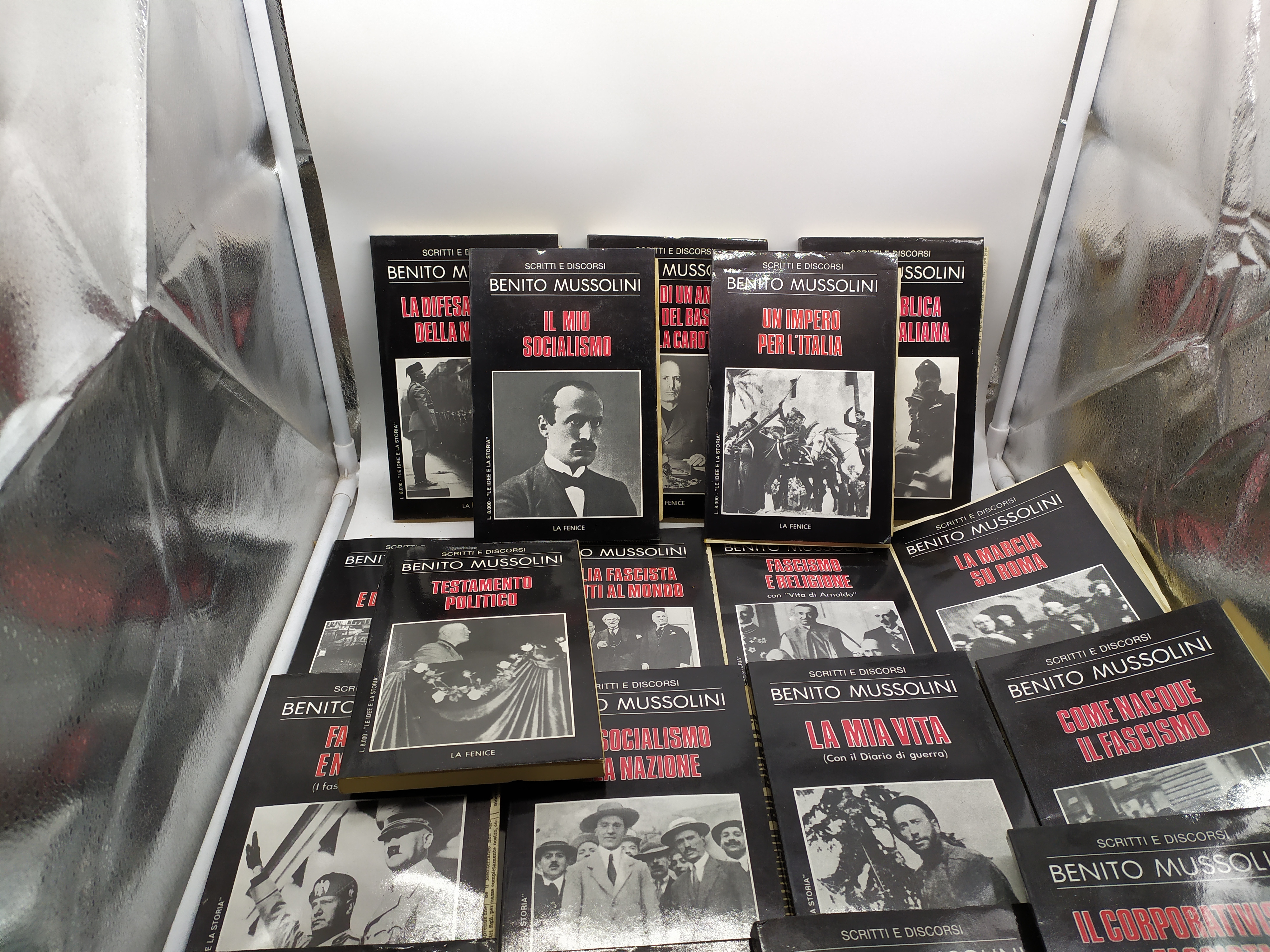 scritti e discorsi benito mussolini 18 volumi la fenice