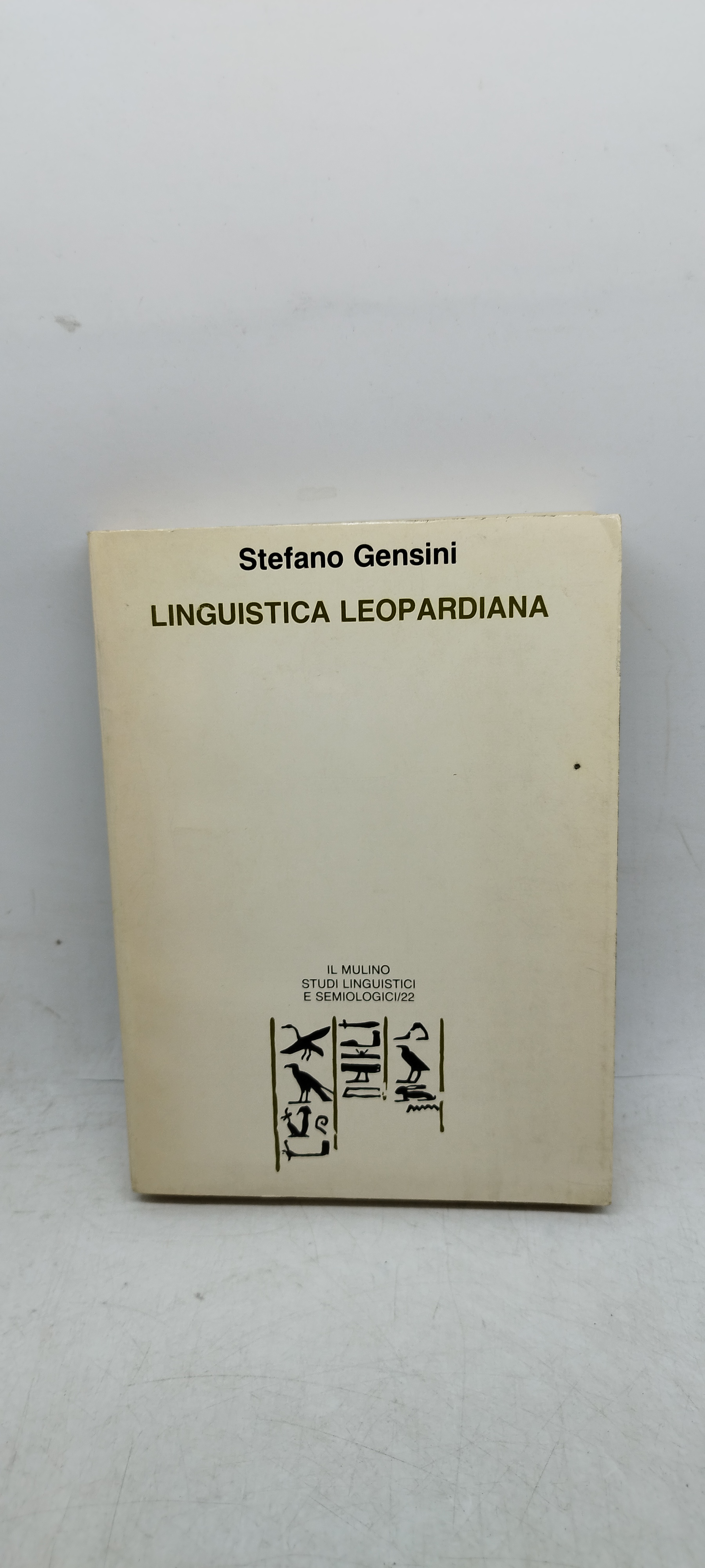 stefano gensini linguistica leopardiana il mulino