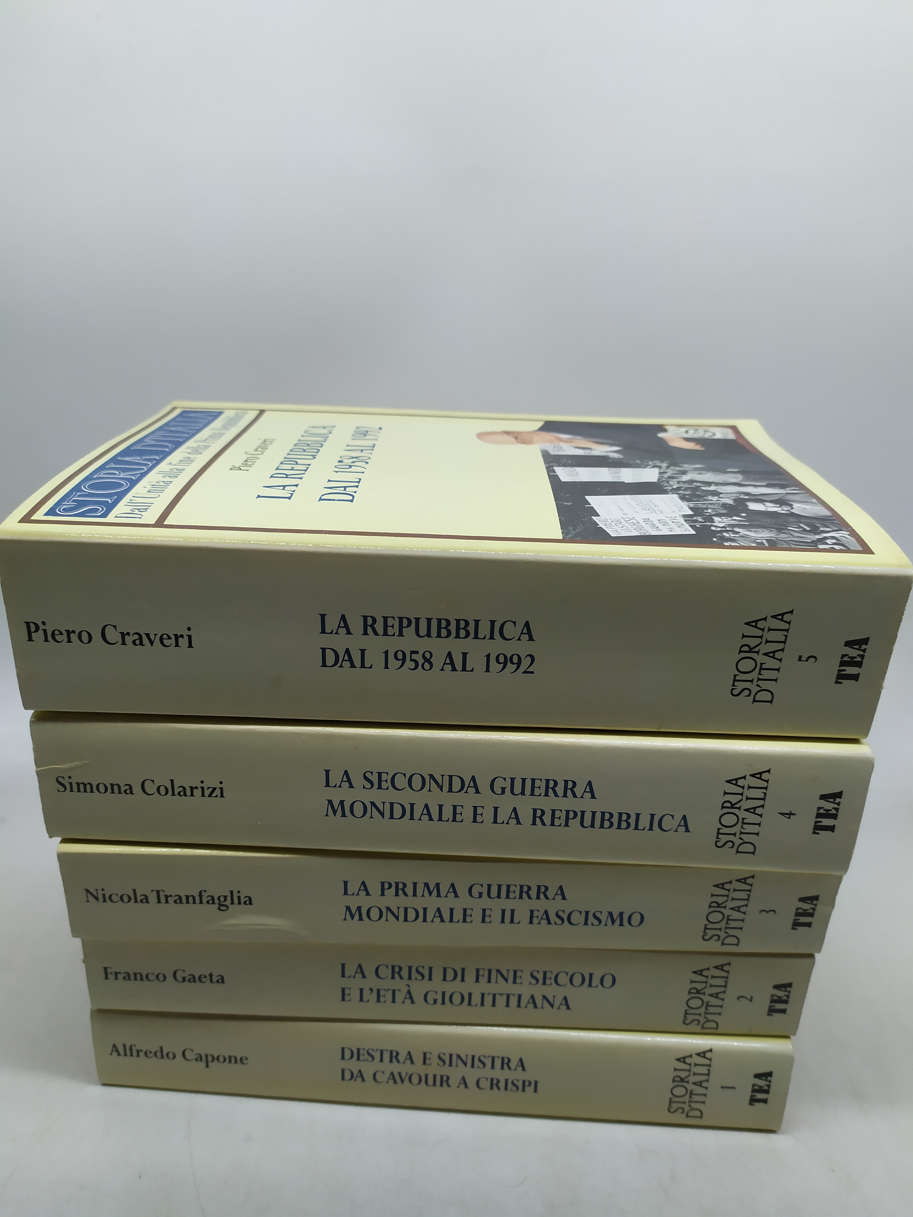 storia d'italia dall'unità alla fine della prima repubblica 5 volumi …