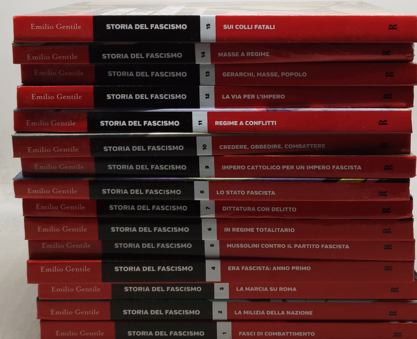 storia del fascismo 15 volumi la repubblica