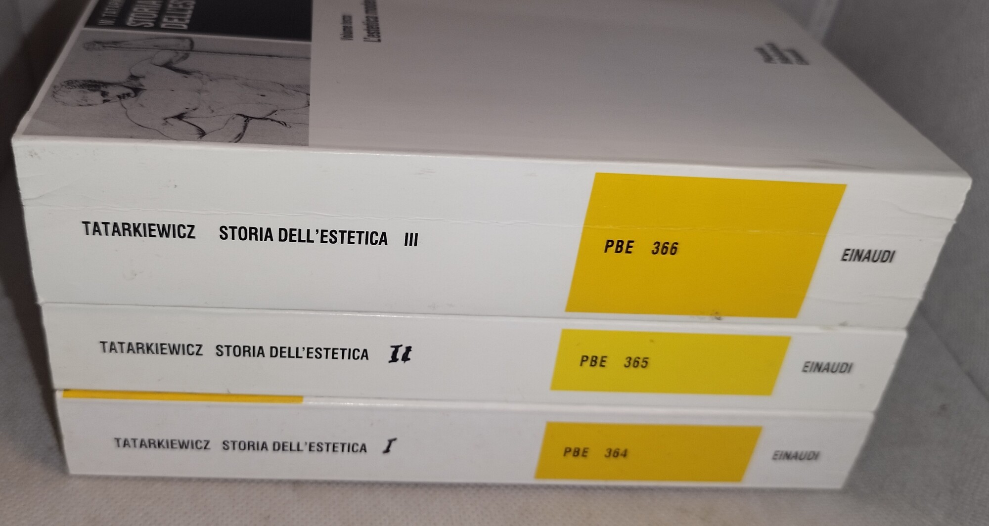 storia dell'estetica 3 volumi einaudi