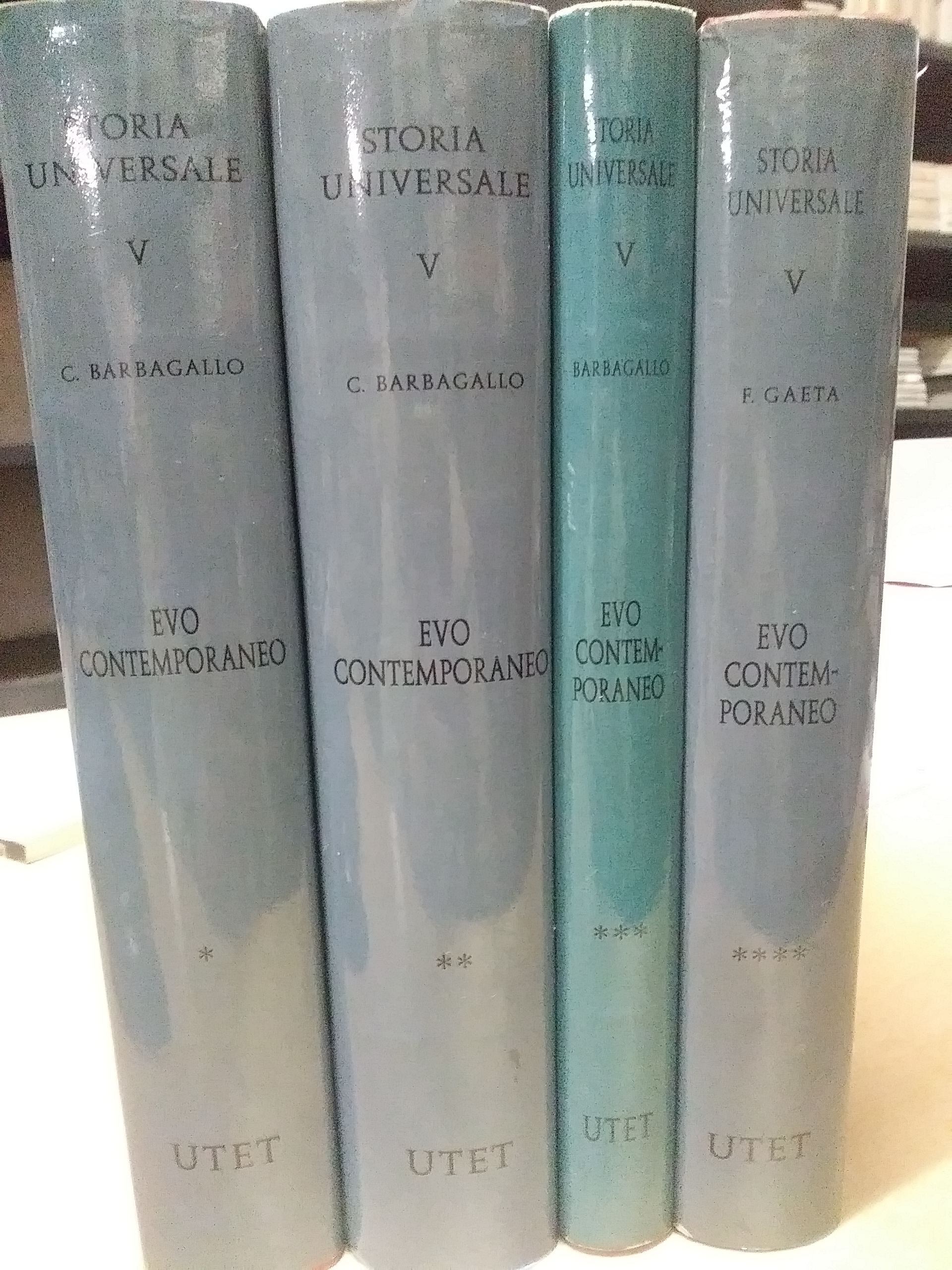 storia universale V utet 4 volumi corrado barbagallo 1967