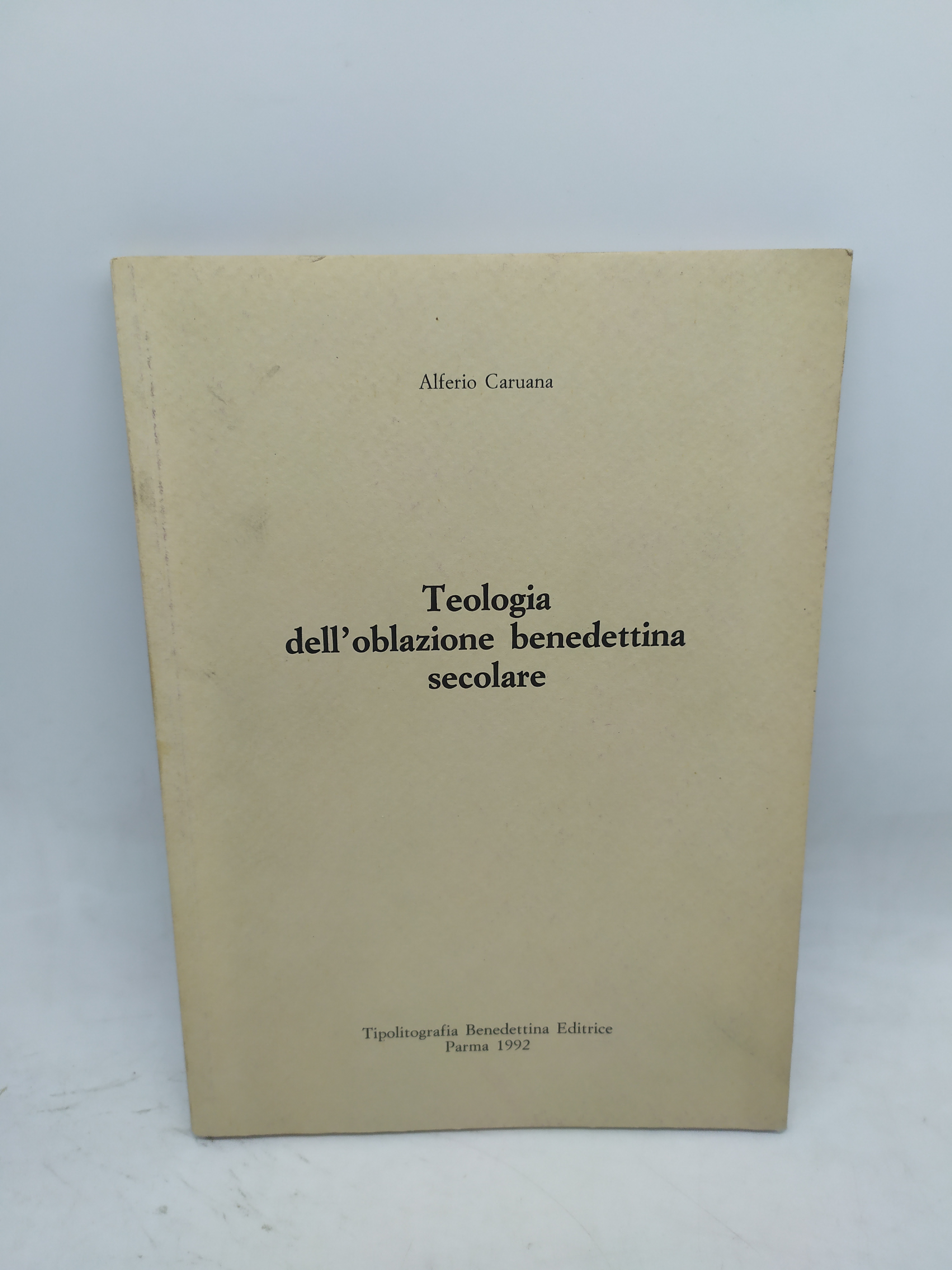 teologia dell'oblazione benedettina secolare alferio caruana
