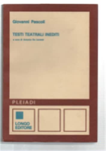Testi teatrali inediti