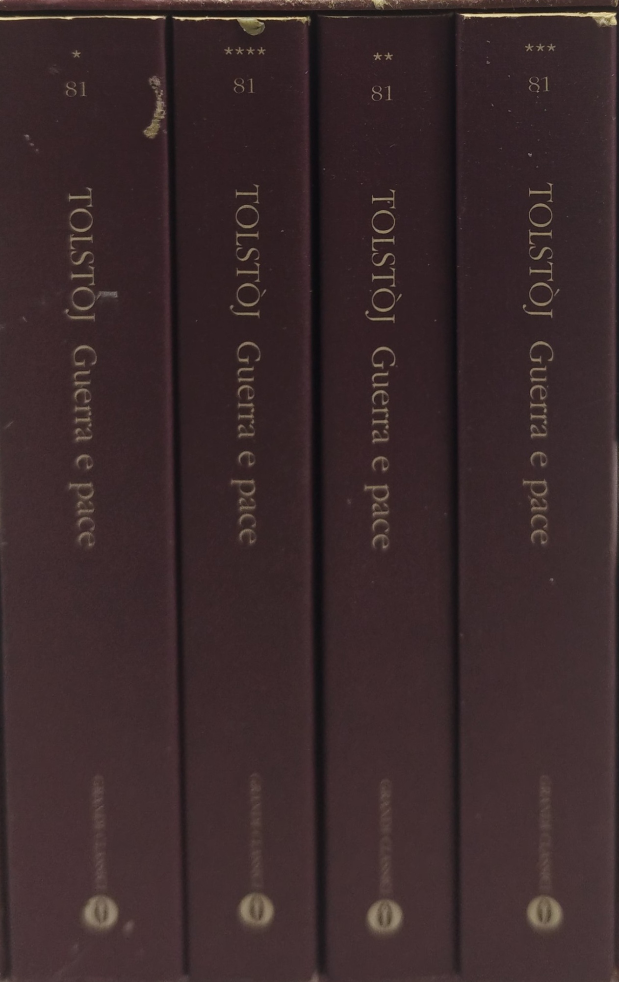 tolstoj guerrae pace cofanetto 4 volumi