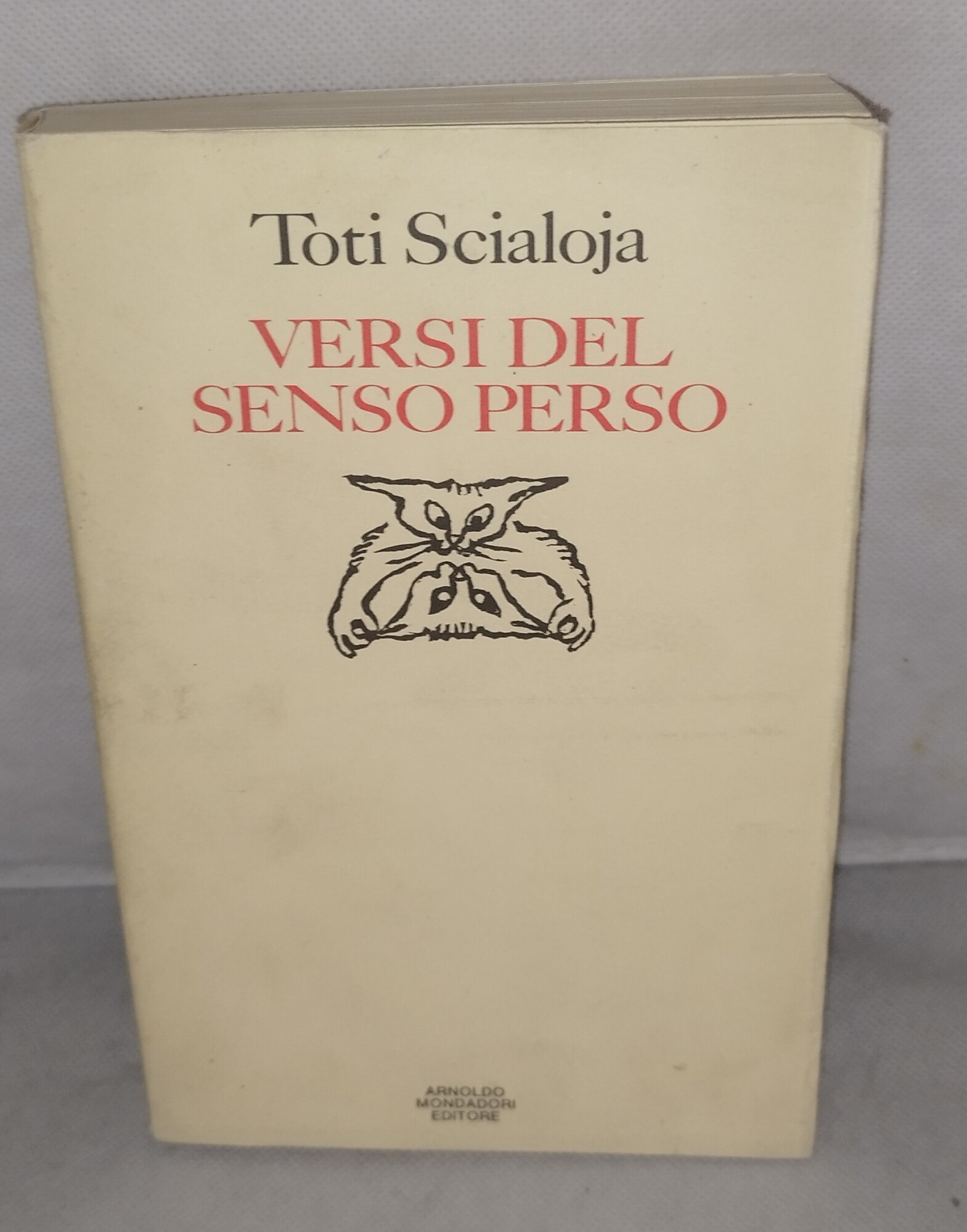 versi del senso perso toti scialoja 1^ edizione
