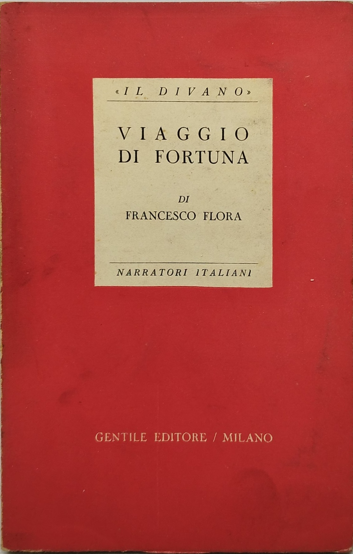 viaggio di fortuna di francesco flora il divano