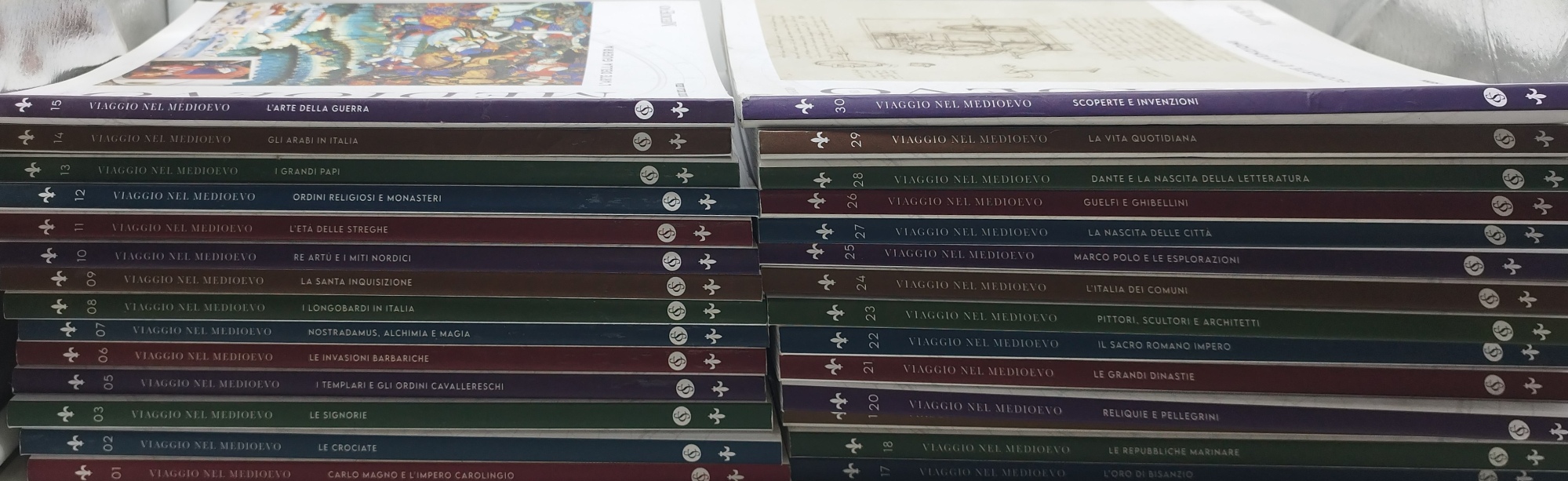 viaggio nel medioevo corriere della sera 28 volumi