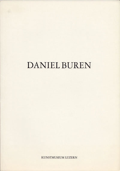 Daniel Buren : Éparpillé/Rassemblé, Verstreut/Gesammelt