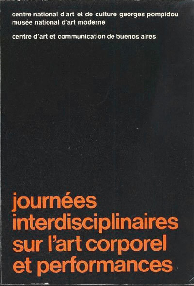 Journées interdisciplinaires sur l'art corporel et performances