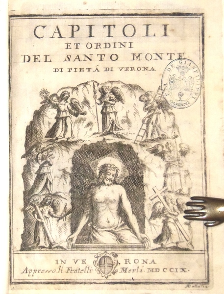 Capitoli et ordini del santo Monte di pietà di Verona.