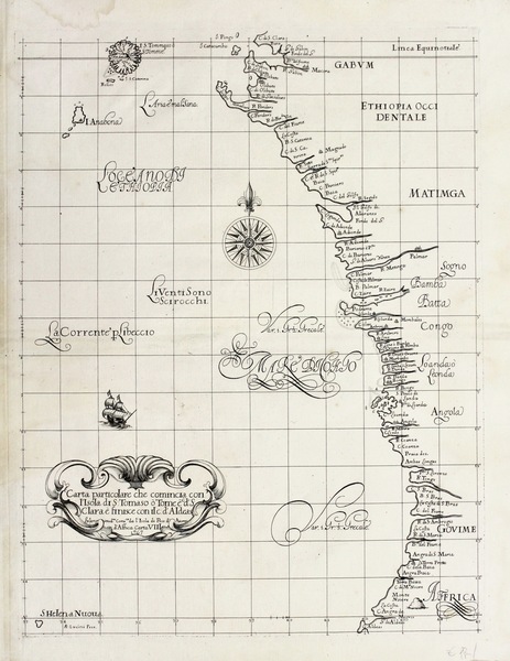 Carta particolare che comincia con l'isola di S. Tomaso ò …