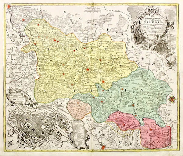 Nova mappa geographica totius ducatus Silesiae tam superioris quam inferioris …