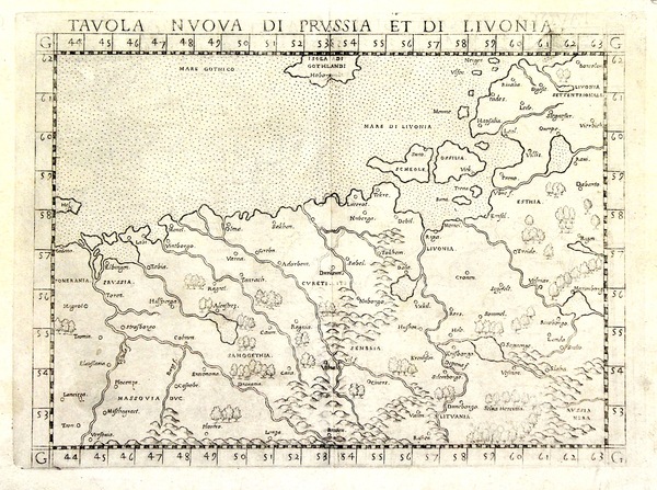 Tavola nuova di Prussia et di Livonia