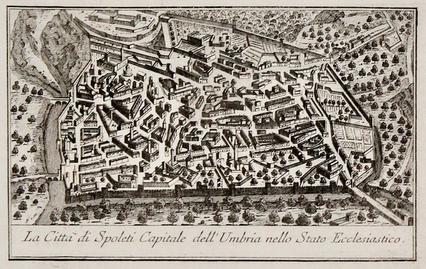 La Città di Spoleti Capitale dell' Umbria nello Stato Ecclesiastico.