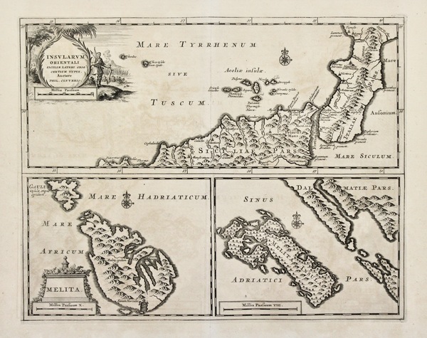 Insularum orientali, Siciliae lateri objacentium typus – Melita - Melita …