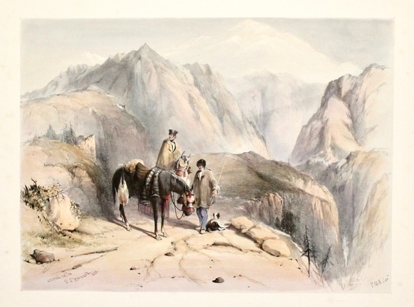 Ascending the Gr. St. Bernard, 1838