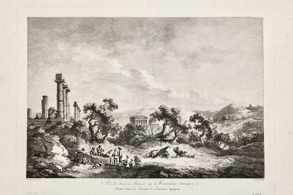 Vue des diverse ruines et monumenta antique dessinée dans les …