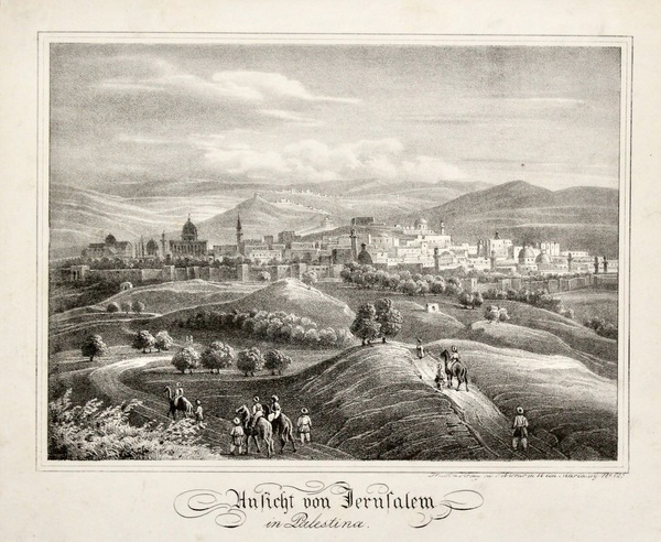 Ansicht von Jerusalem in Palestina.