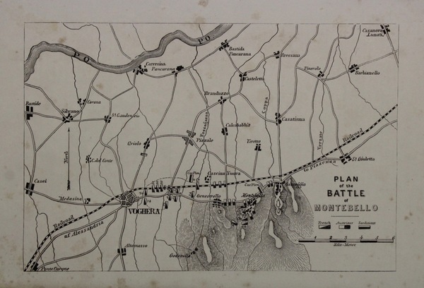 Plan of the battle of Montebello.