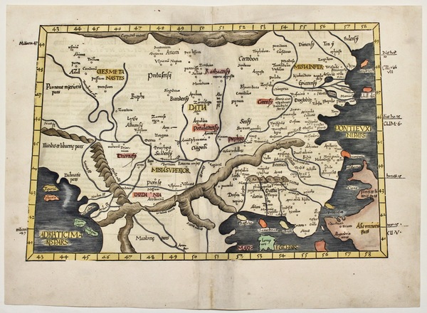 Europae Tabula nona continet Iaziges Metanastas Daciam, Mysiam superiorem, Mysiam …