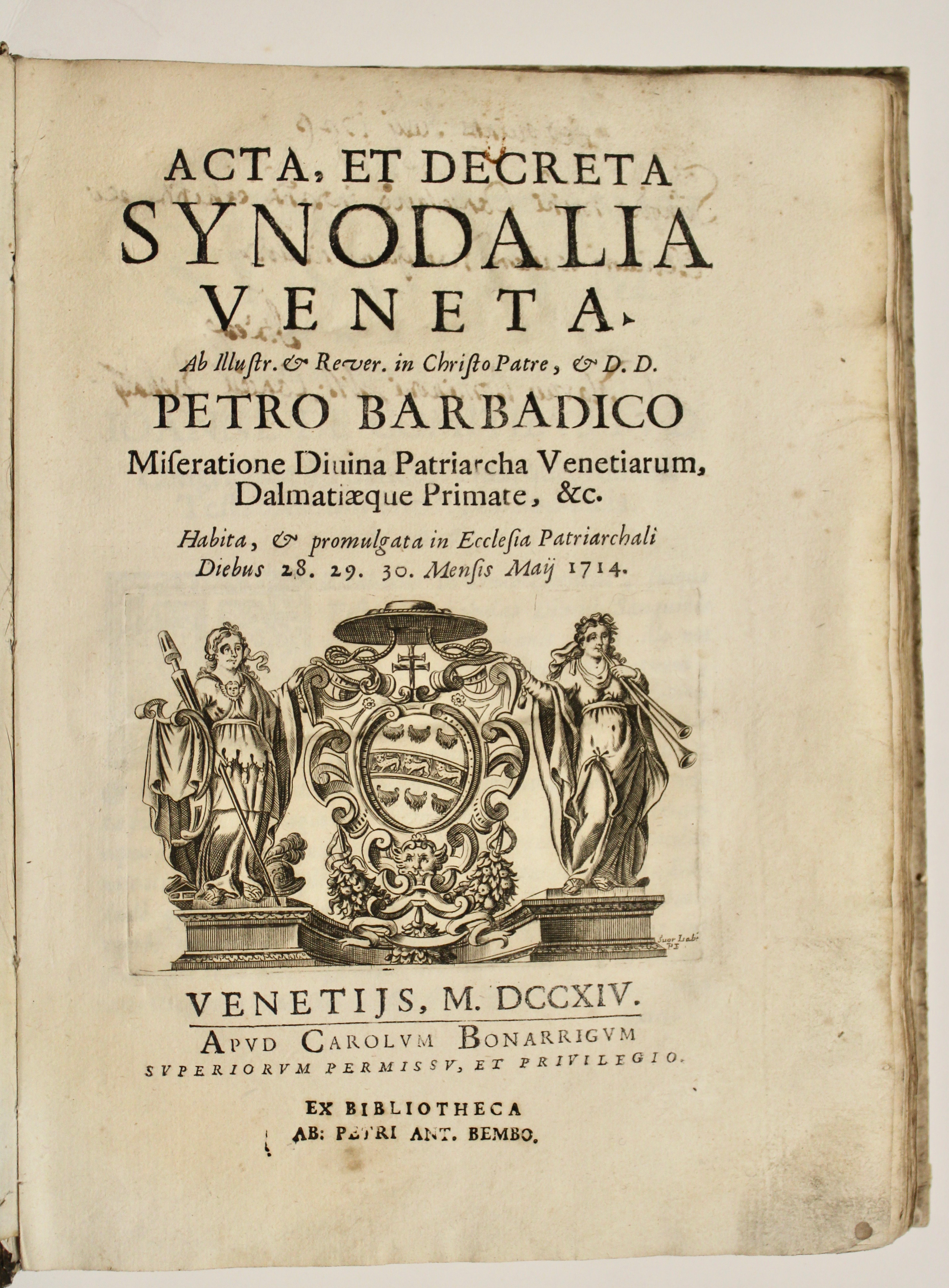 Acta et Decreta Synodalia Veneta ab . Petro Barbadico. habita, …