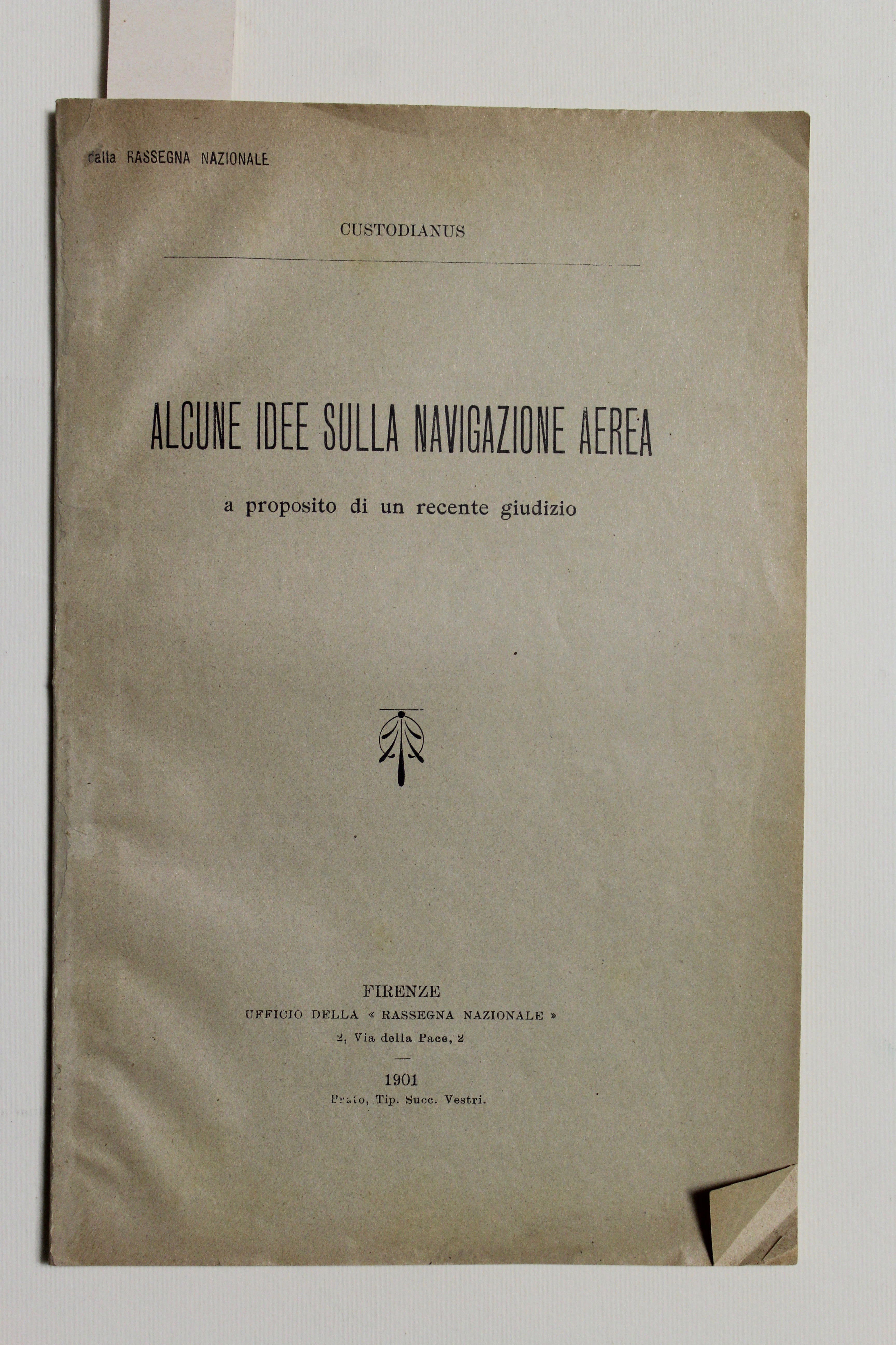 Alcune idee sulla navigazione aerea a proposito di un recente …