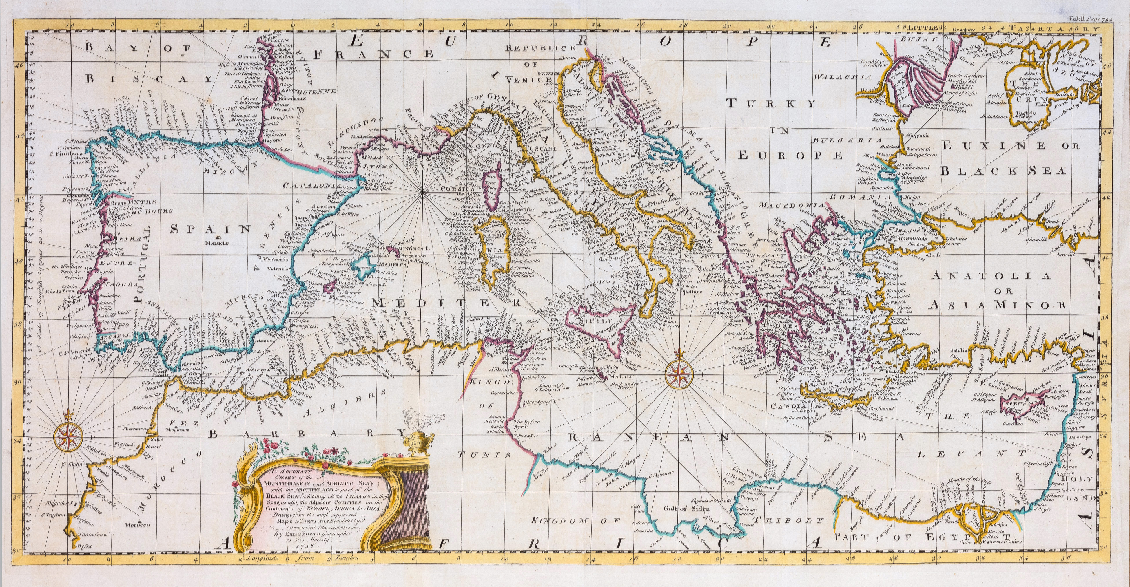 An accurate chart of the Mediterranean and Adriatic sea with …