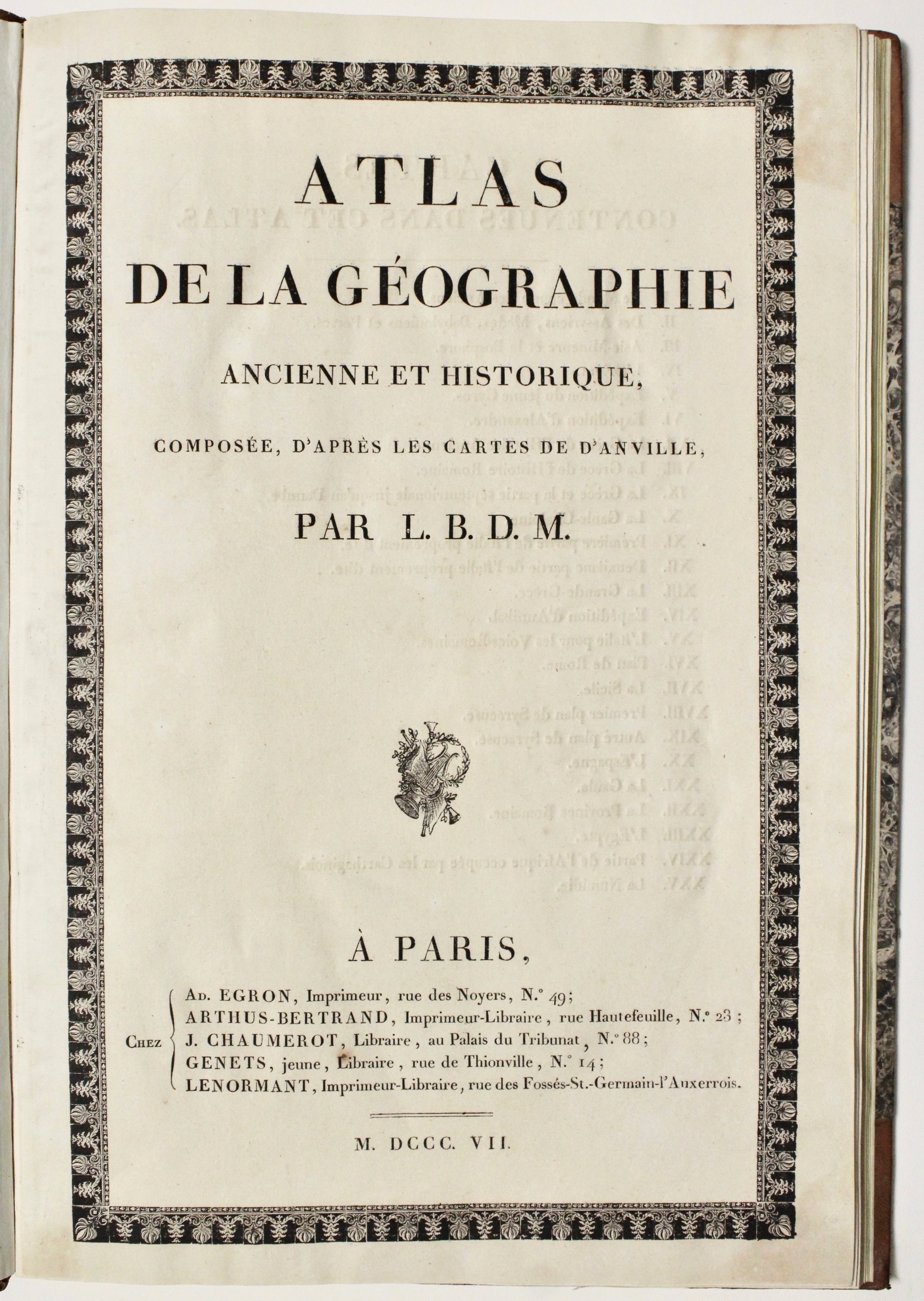 Atlas de la géographie ancienne et historique composée d'après des …