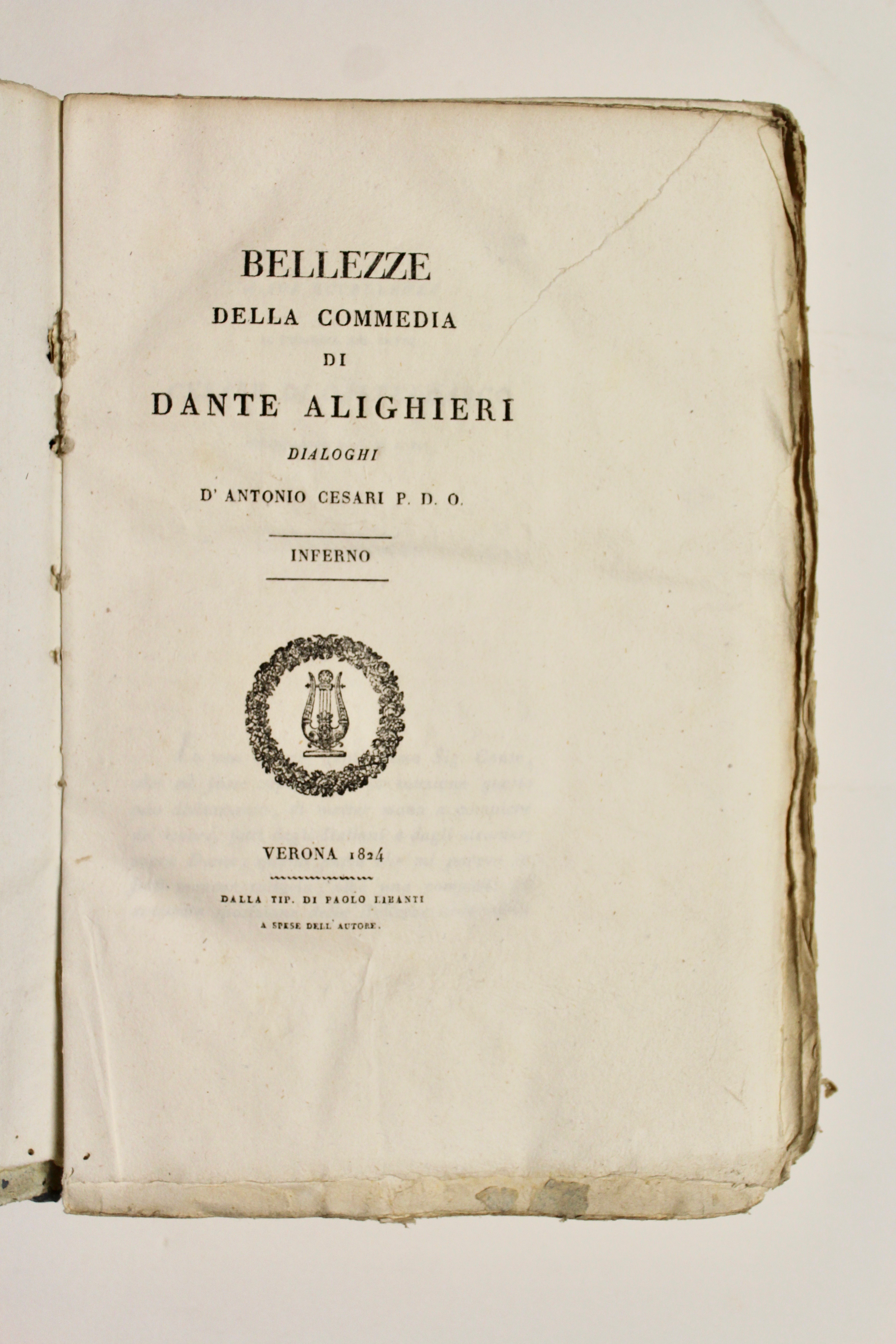 Bellezze della Commedia di Dante Alighieri. Dialoghi.